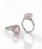 The Blush Oval Bezel Ring