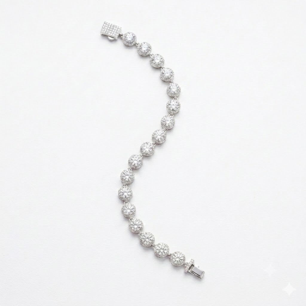 Round Solitaire Tennis Bracelet