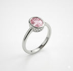 The Blush Oval Bezel Ring