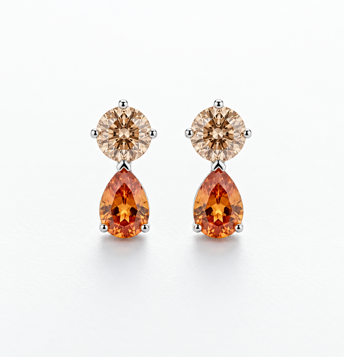 Charming Citrine Drop Earrings