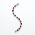 Ruby Oval and Emerald-Cut  Bracelet