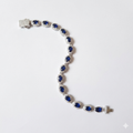Oval Blue Sapphire Bracelet