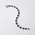Oval Blue Sapphire Bracelet