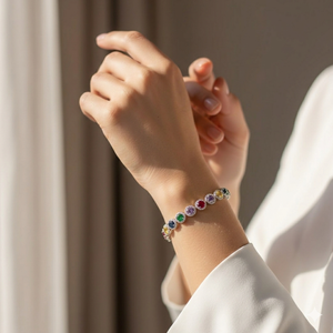 Rainbow Color Gemstone Bracelet