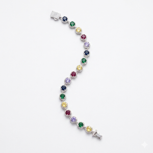 Rainbow Color Gemstone Bracelet