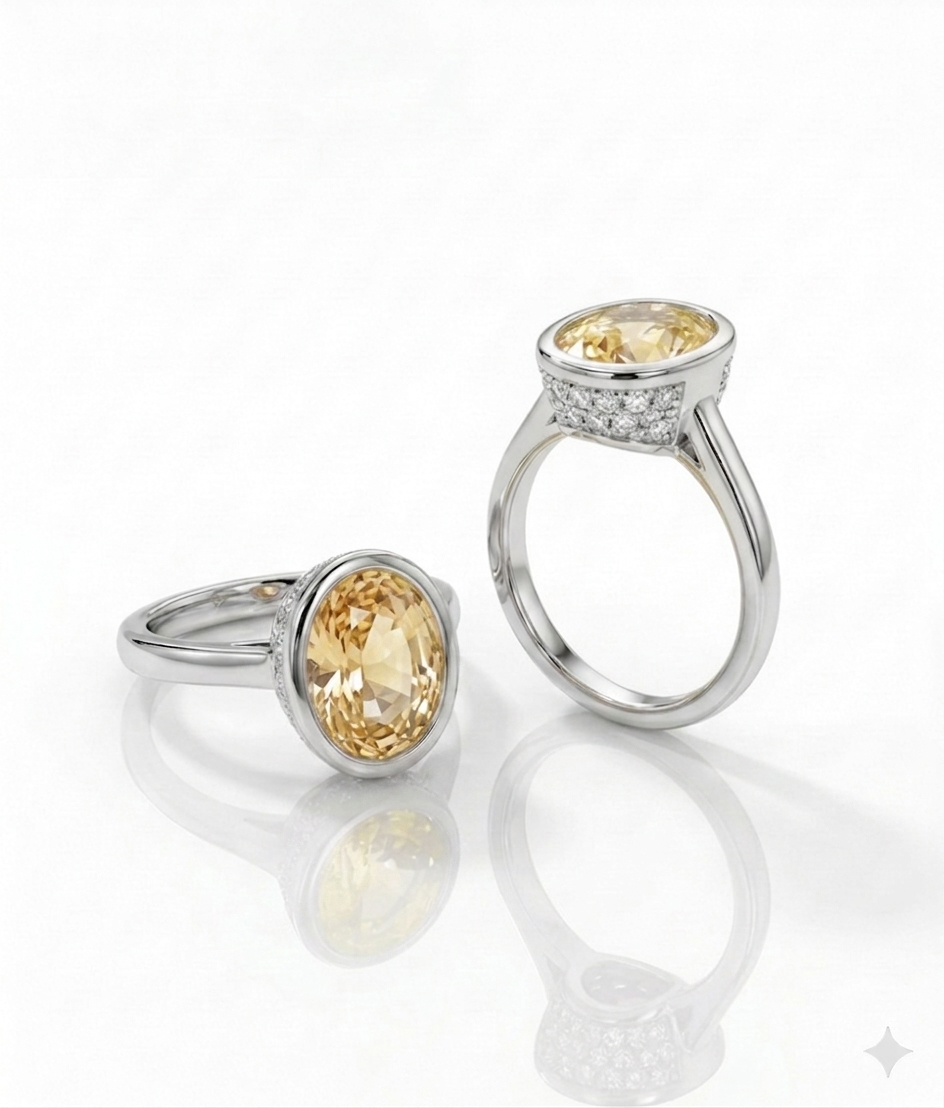 The Golden Sun Gemstone Ring