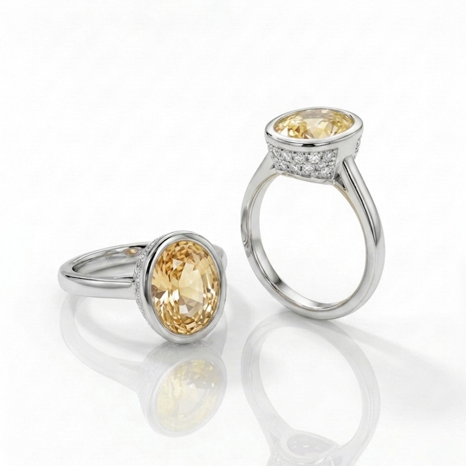 The Golden Sun Gemstone Ring