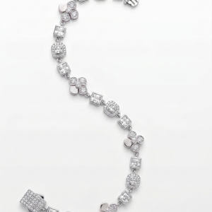 Classic Clover & Halo Tennis Bracelet