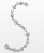 Classic Clover & Halo Tennis Bracelet