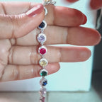 Rainbow Color Gemstone Bracelet