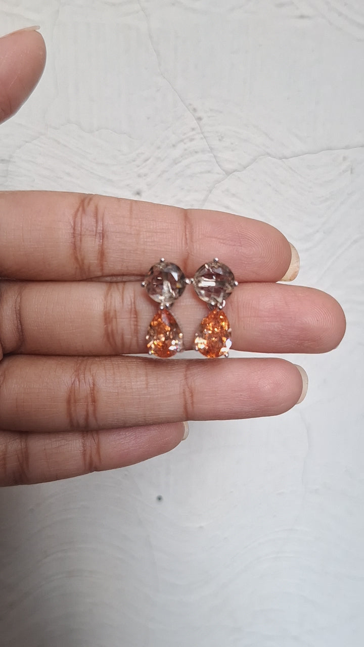 Charming Citrine Drop Earrings