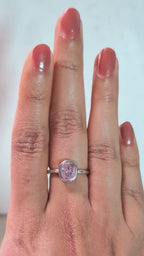 The Blush Oval Bezel Ring