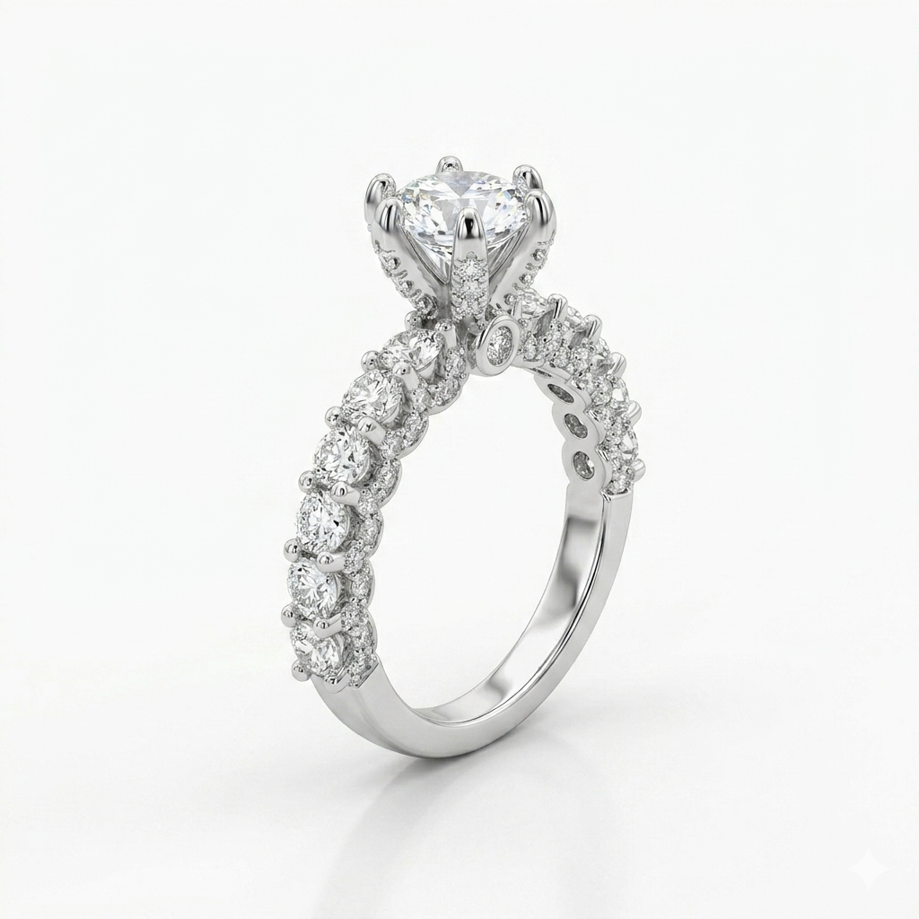 Victorian-Style Solitaire Engagement Ring